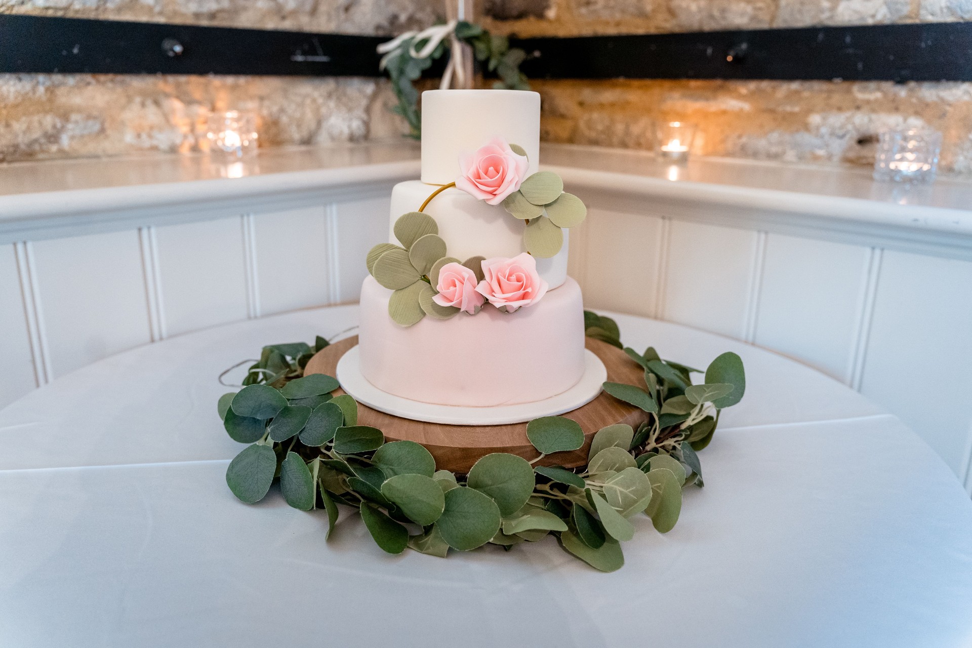 Three tier wedding cake